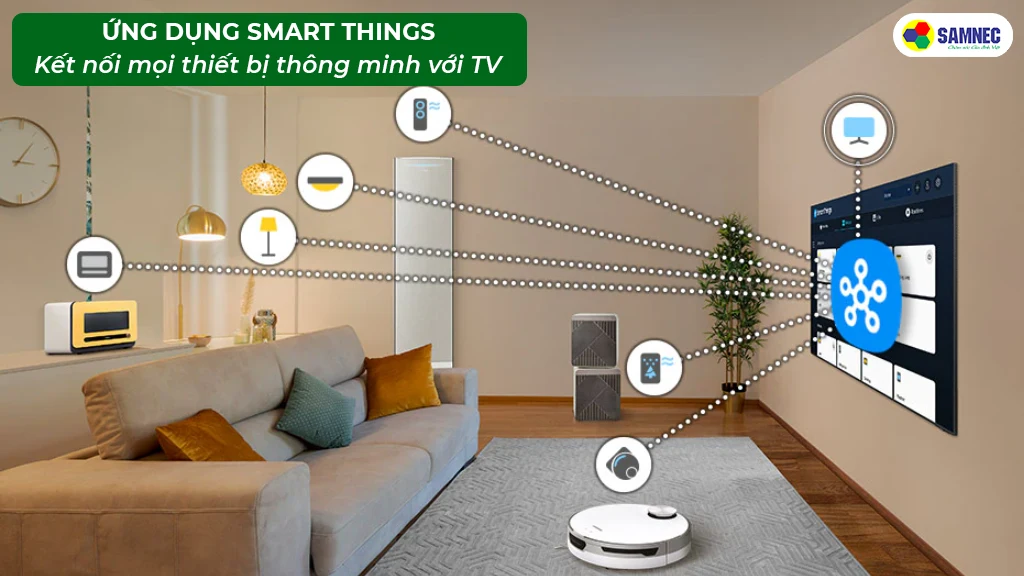Smart Tivi Samsung 4K QA55Q60DAK- Tiện ích